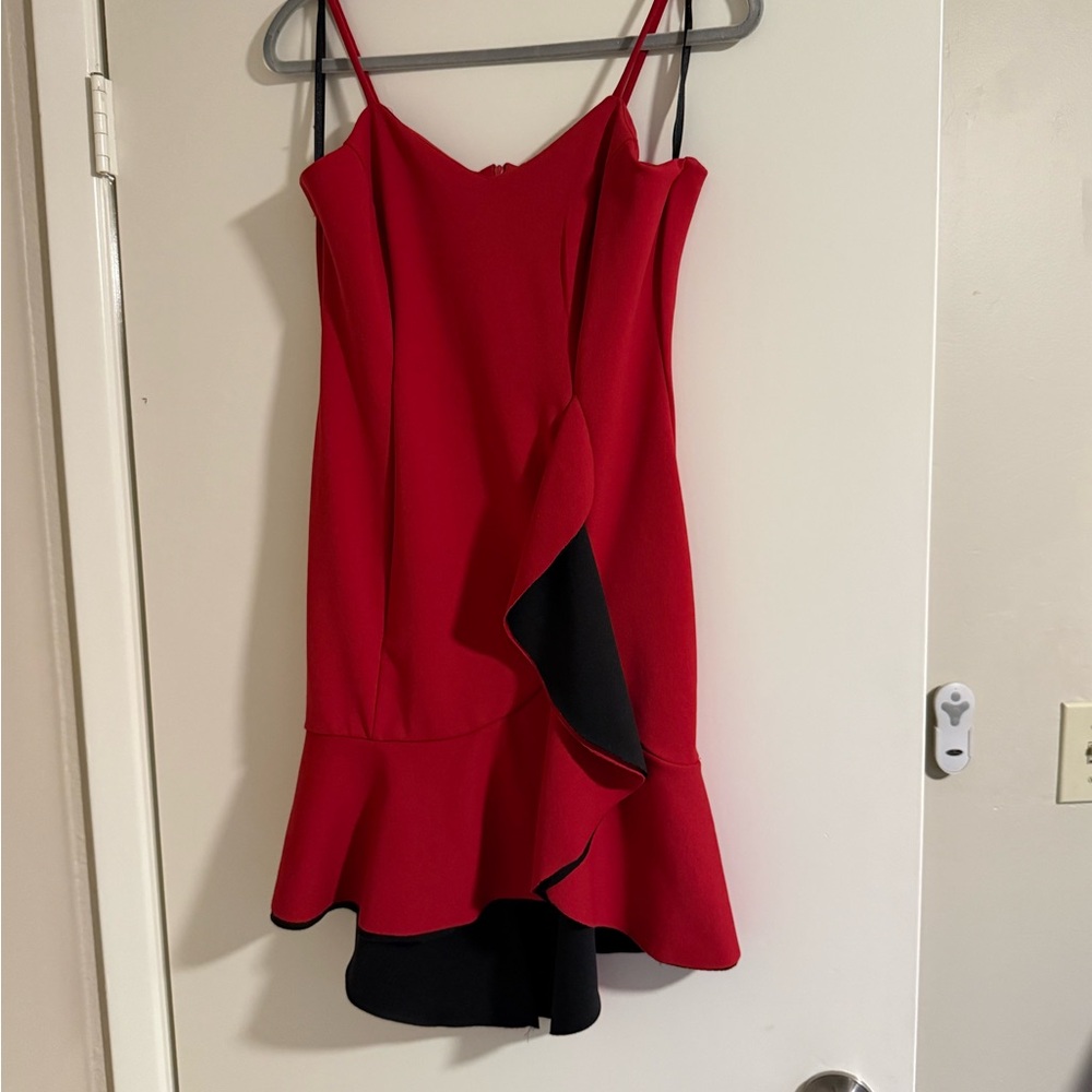 Sweet Storm Red and Black Asymmetrical Dress. Love. Valentine’s Day. Holiday.